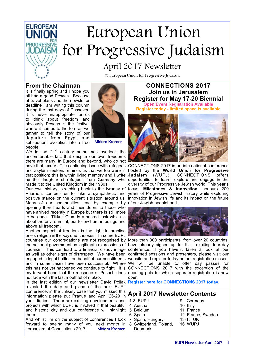 April 2017 Newsletter