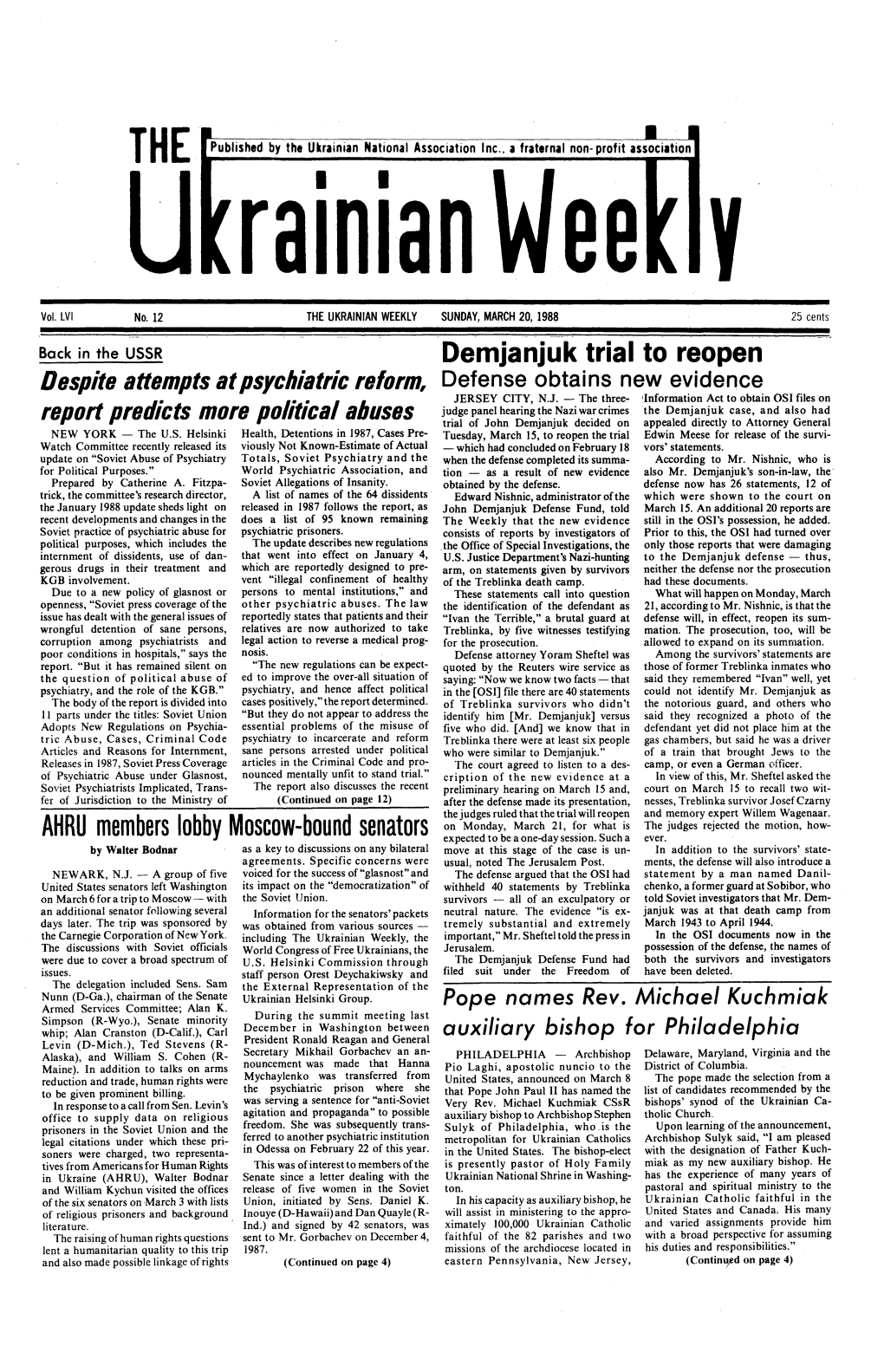 The Ukrainian Weekly 1988