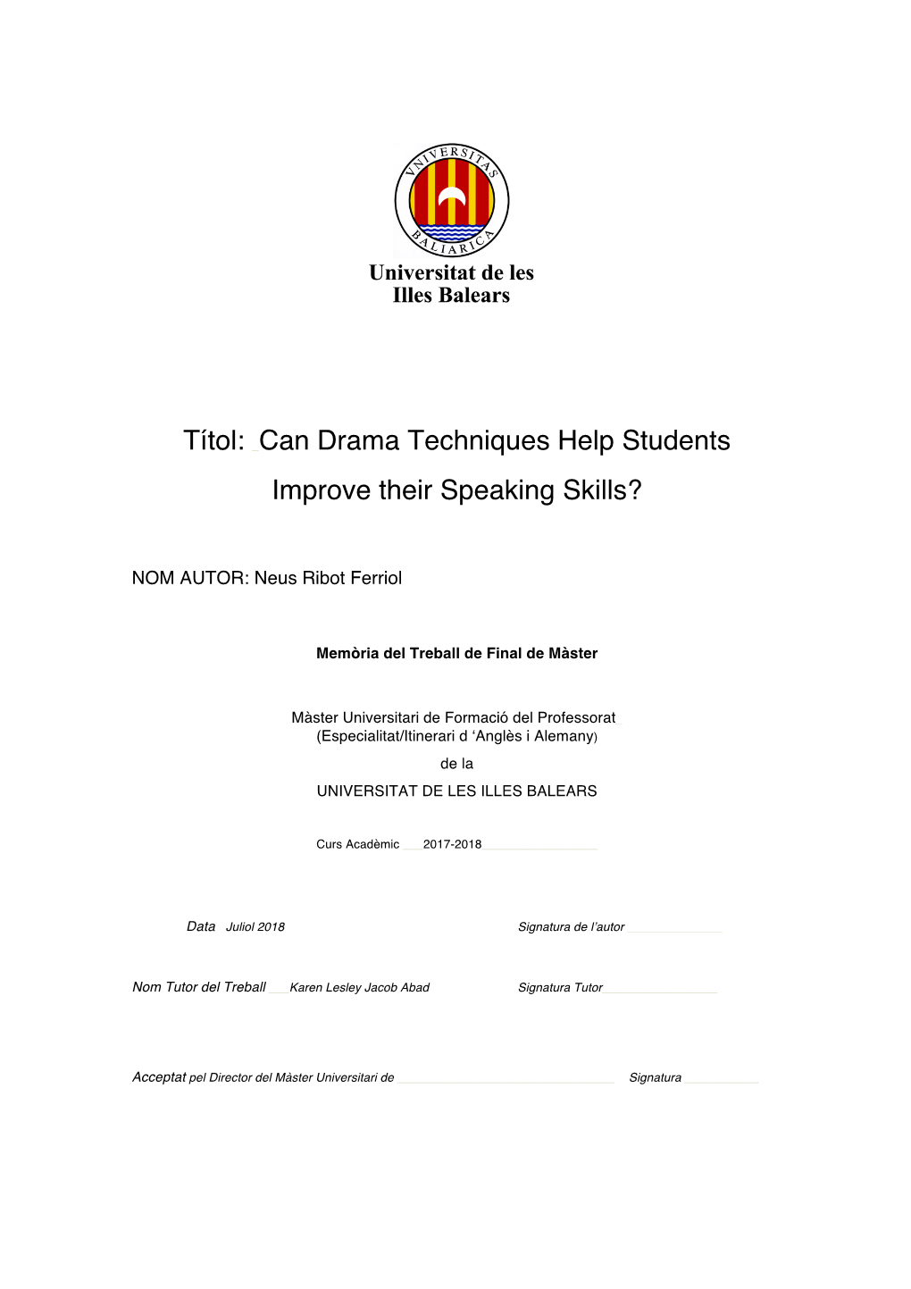 Can Drama Techniques Help Students Improve Their Speaking Skills?