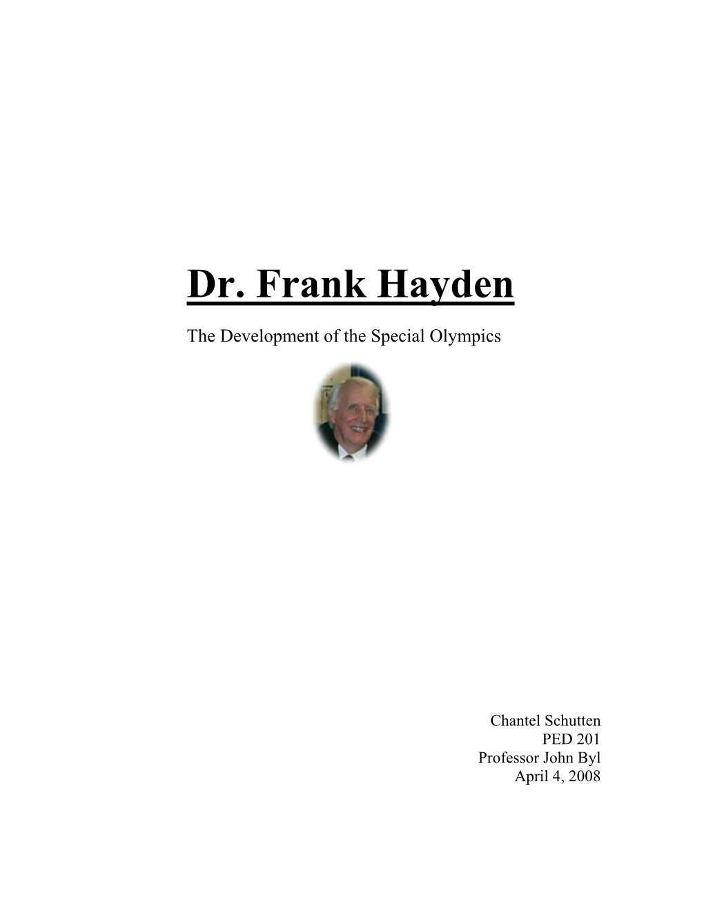 Dr. Frank Hayden