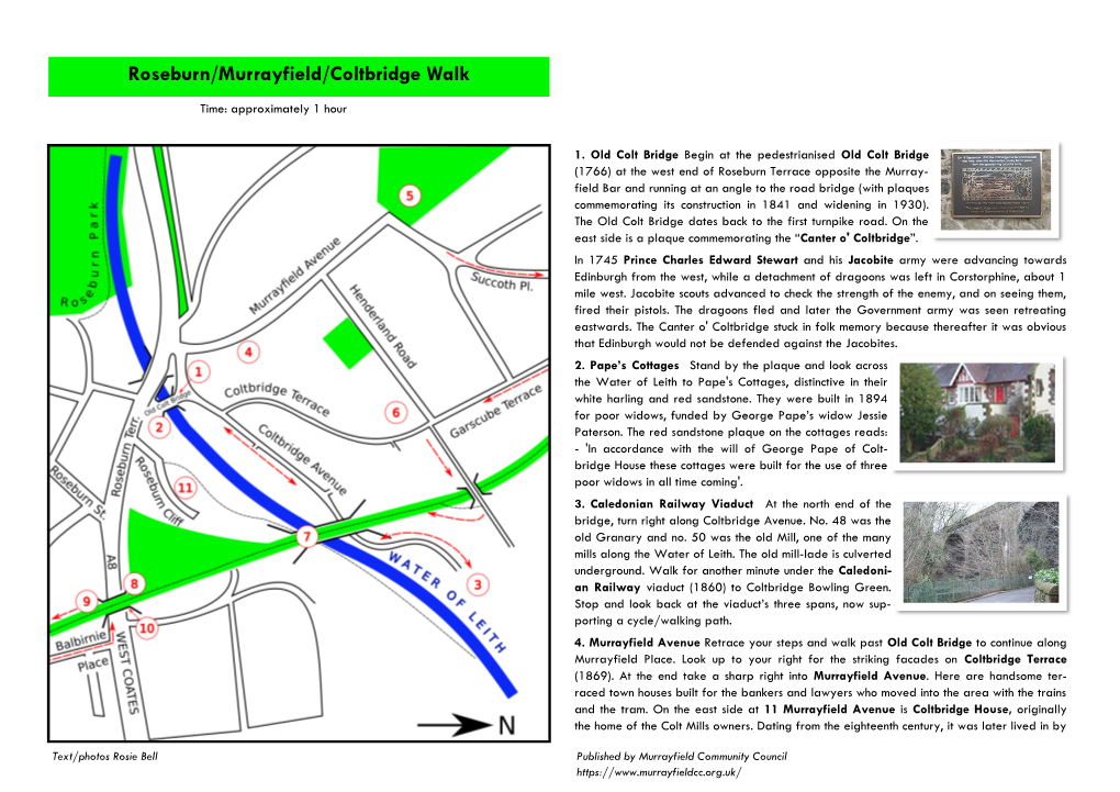 Roseburn/Murrayfield/Coltbridge Walk