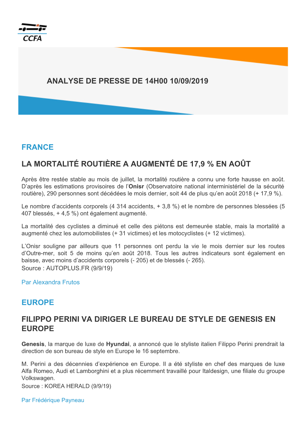 France La Mortalité Routière a Augmenté De 17