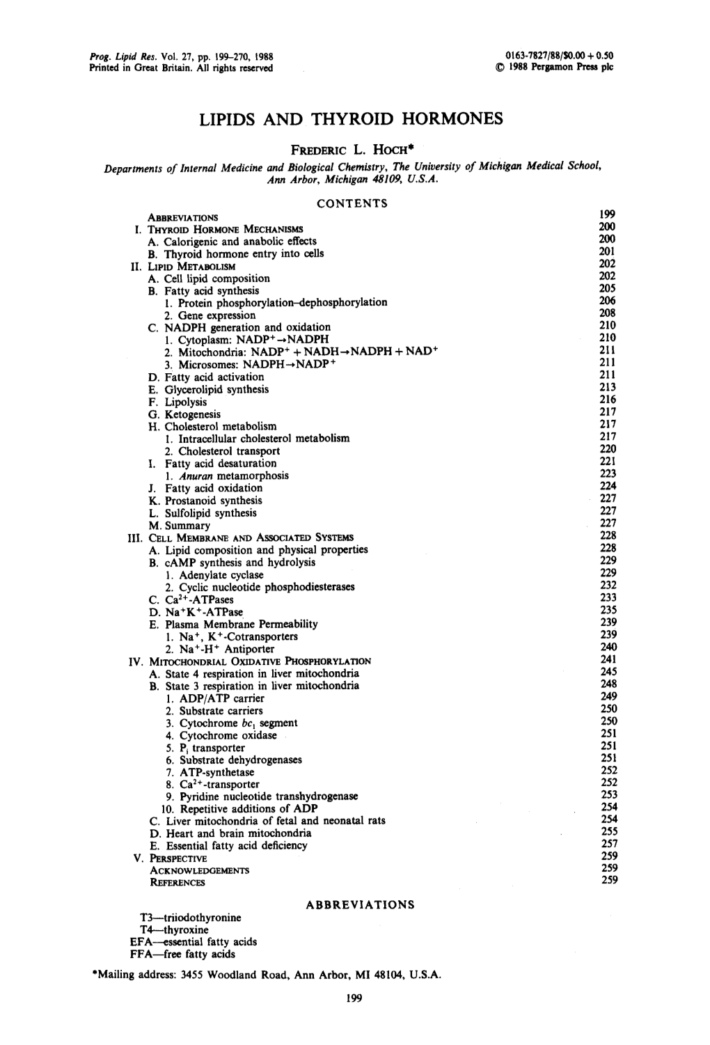 Lipids and Thyroid Hormones