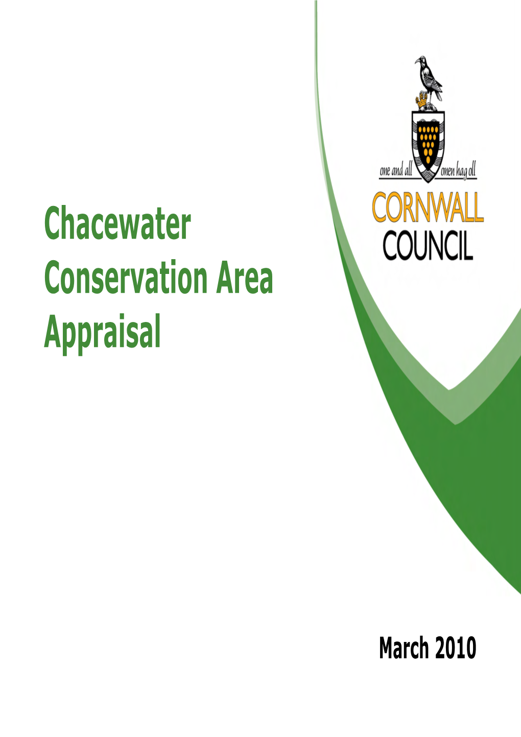 Chacewater Conservation Area Appraisal Be Adopted