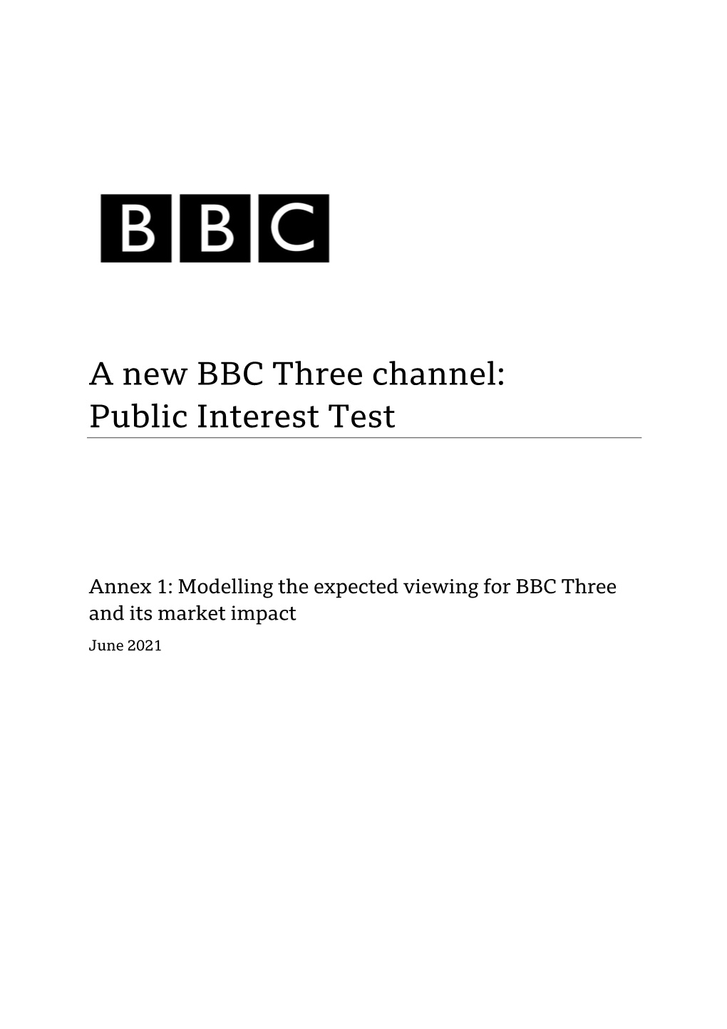 BBC Three PIT Modelling Annex Final