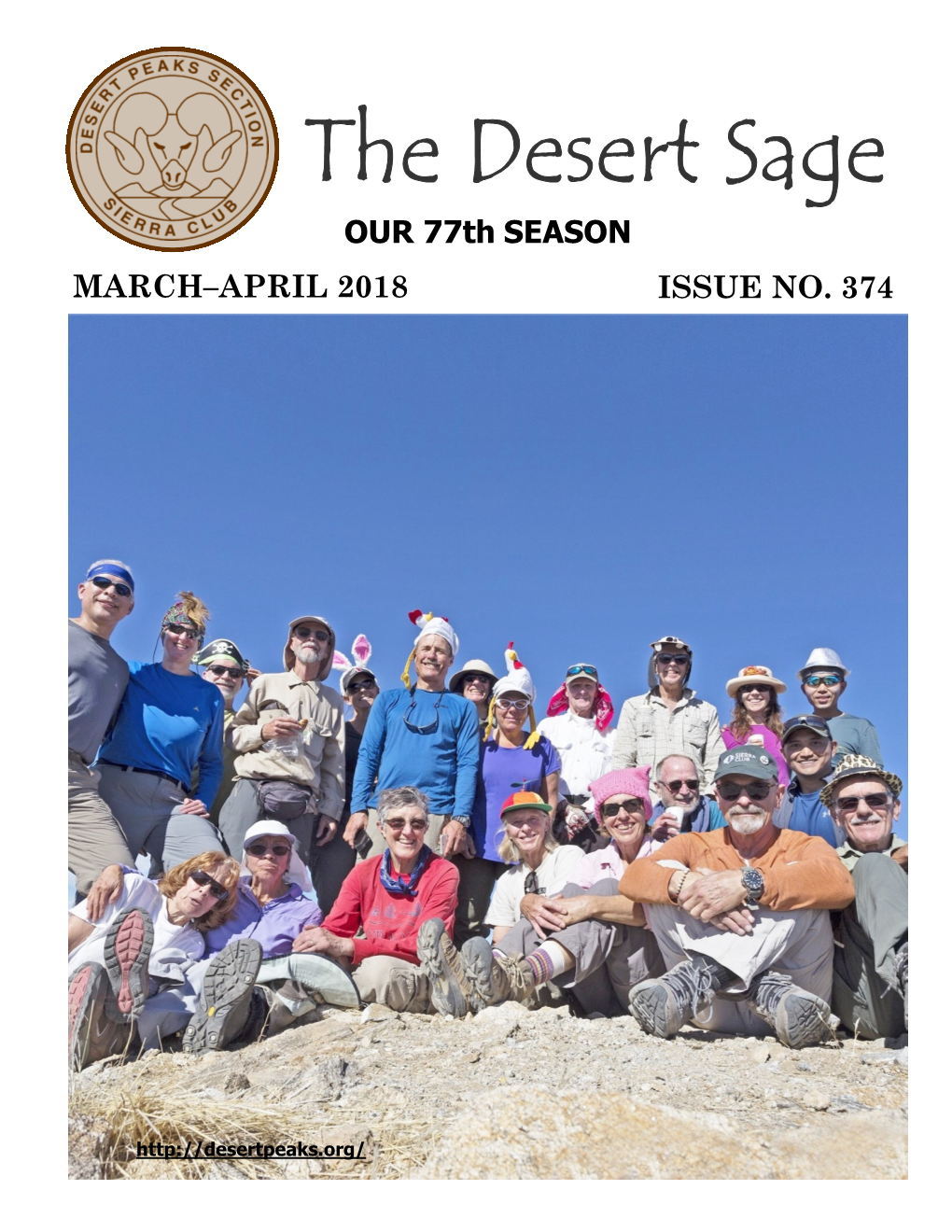 The Desert Sage OUR 77Th SEASON MARCH–APRIL 2018 ISSUE NO