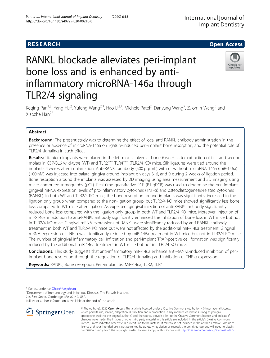 RANKL Blockade Alleviates Peri-Implant Bone Loss and Is