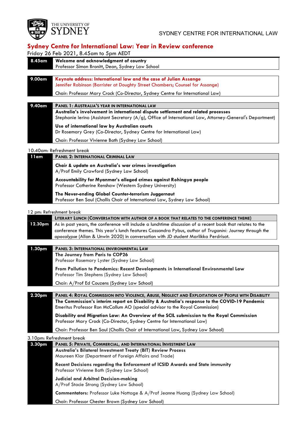 SCIL International Law Year in Review