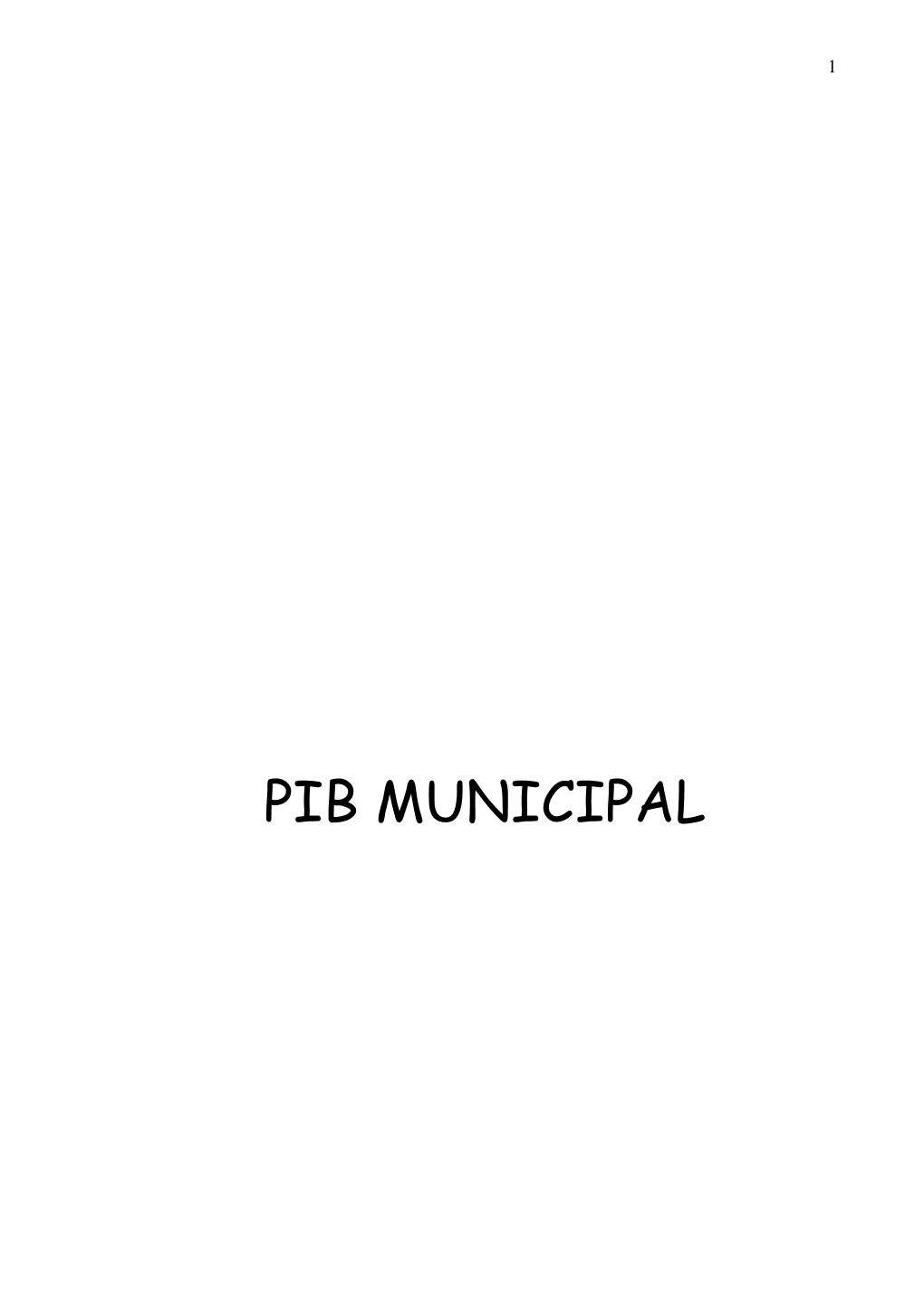 Pib Municipal