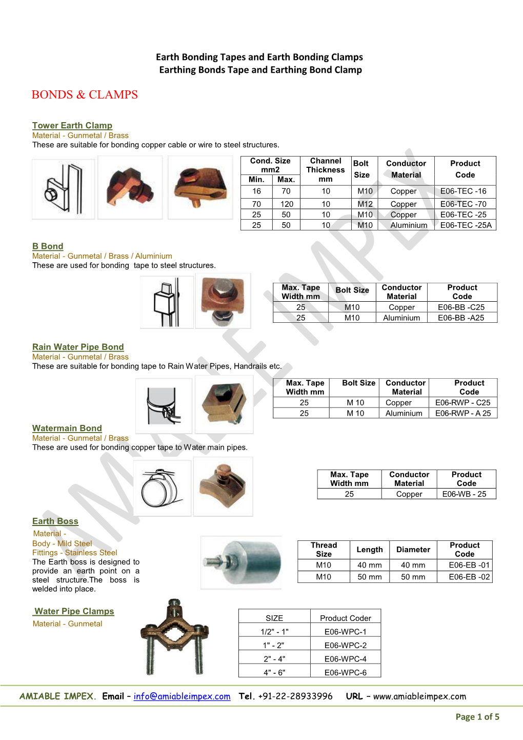 Bonds & Clamps