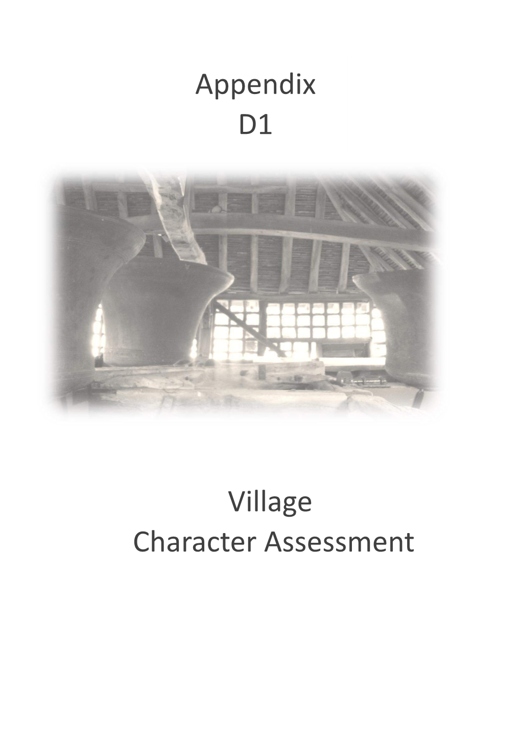 Village Character Assessment Appendix D1