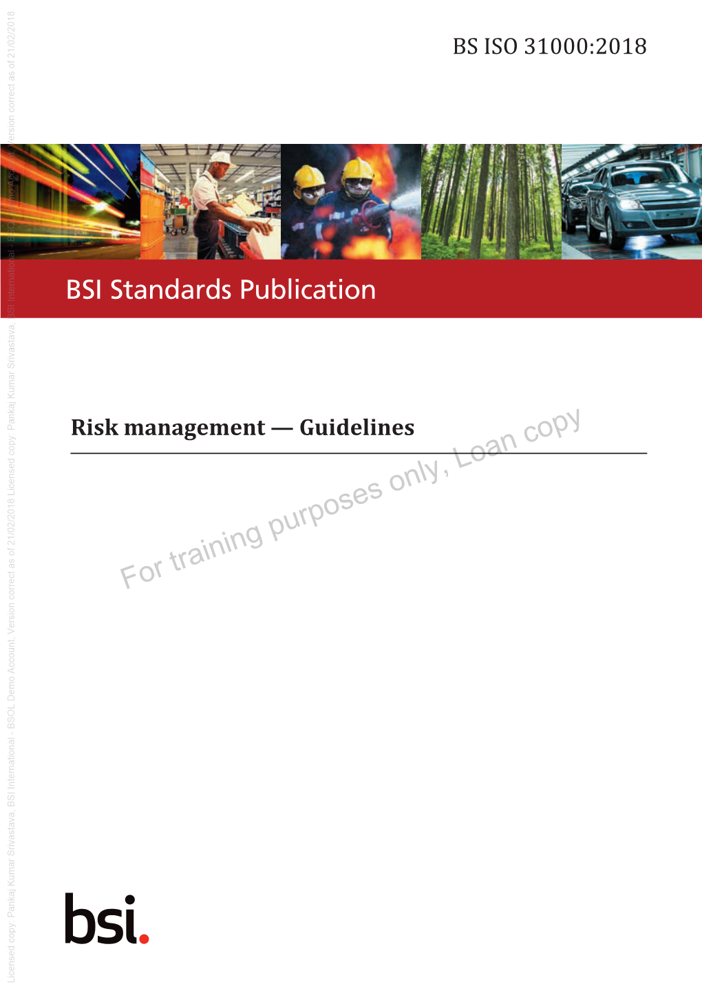 ﻿Bs Iso 31000:2018﻿