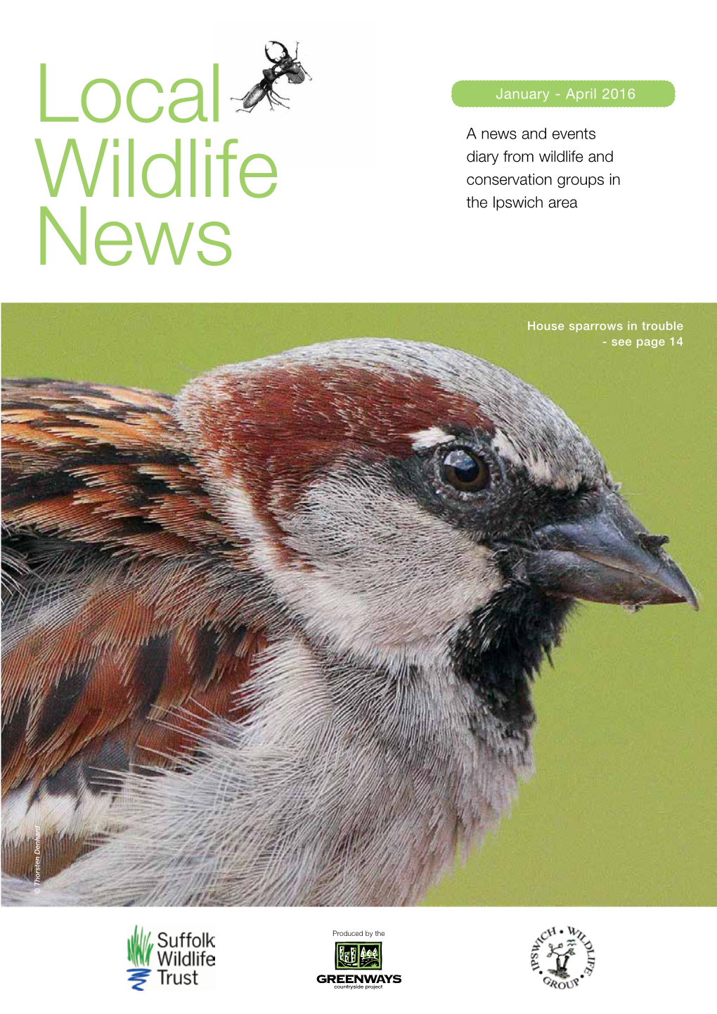 Local Wildlife News Magazine – Produced by the Greenways Project to Help Local Conservation Groups Promote Their Activities and Events