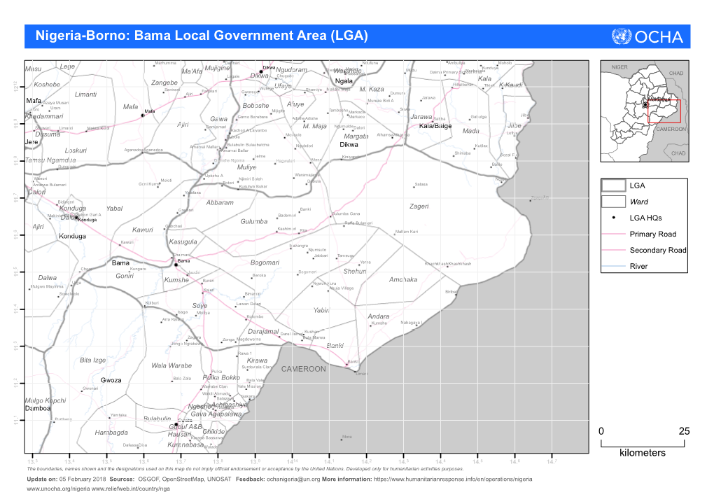 Nigeria-Borno: Bama Local Government Area (LGA)