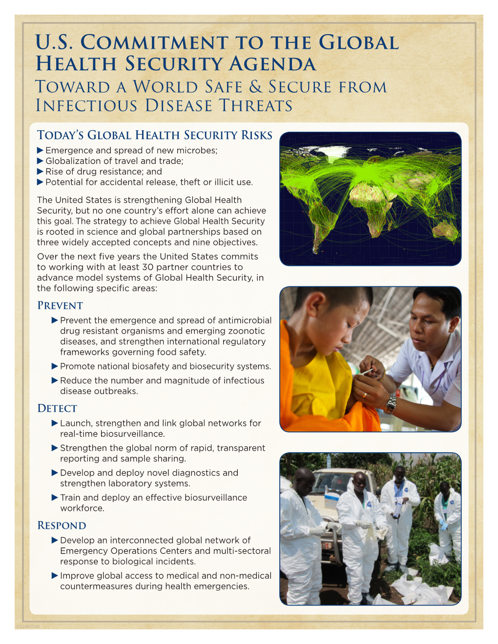 U.S. Commitment to the Global Health Security Agenda Toward a World Safe & Secure from Infectious Disease Threats