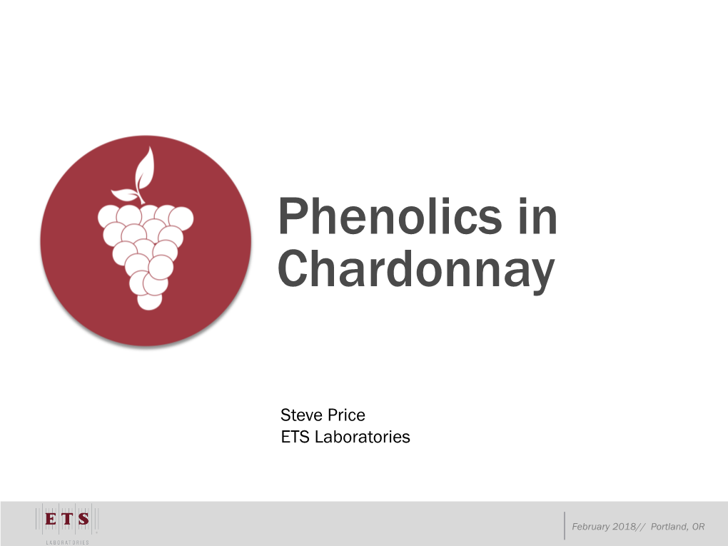 Phenolics in Chardonnay
