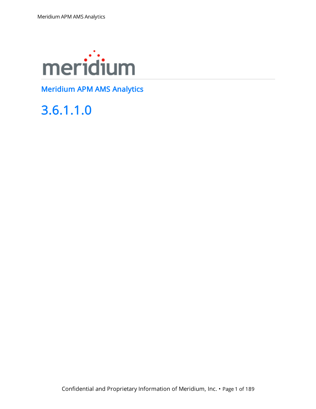 Meridium APM AMS Analytics