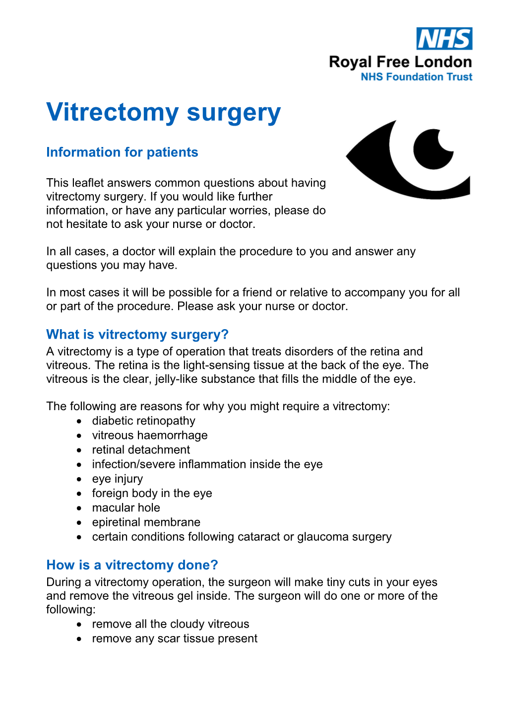 Vitrectomy Surgery