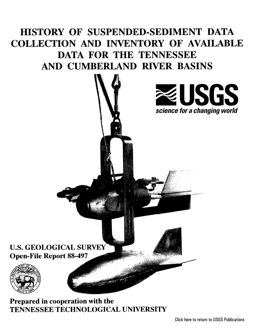 History of Suspended-Sediment Data Collection and Inventory of Available Data for the Tennessee and Cumberland River Basins