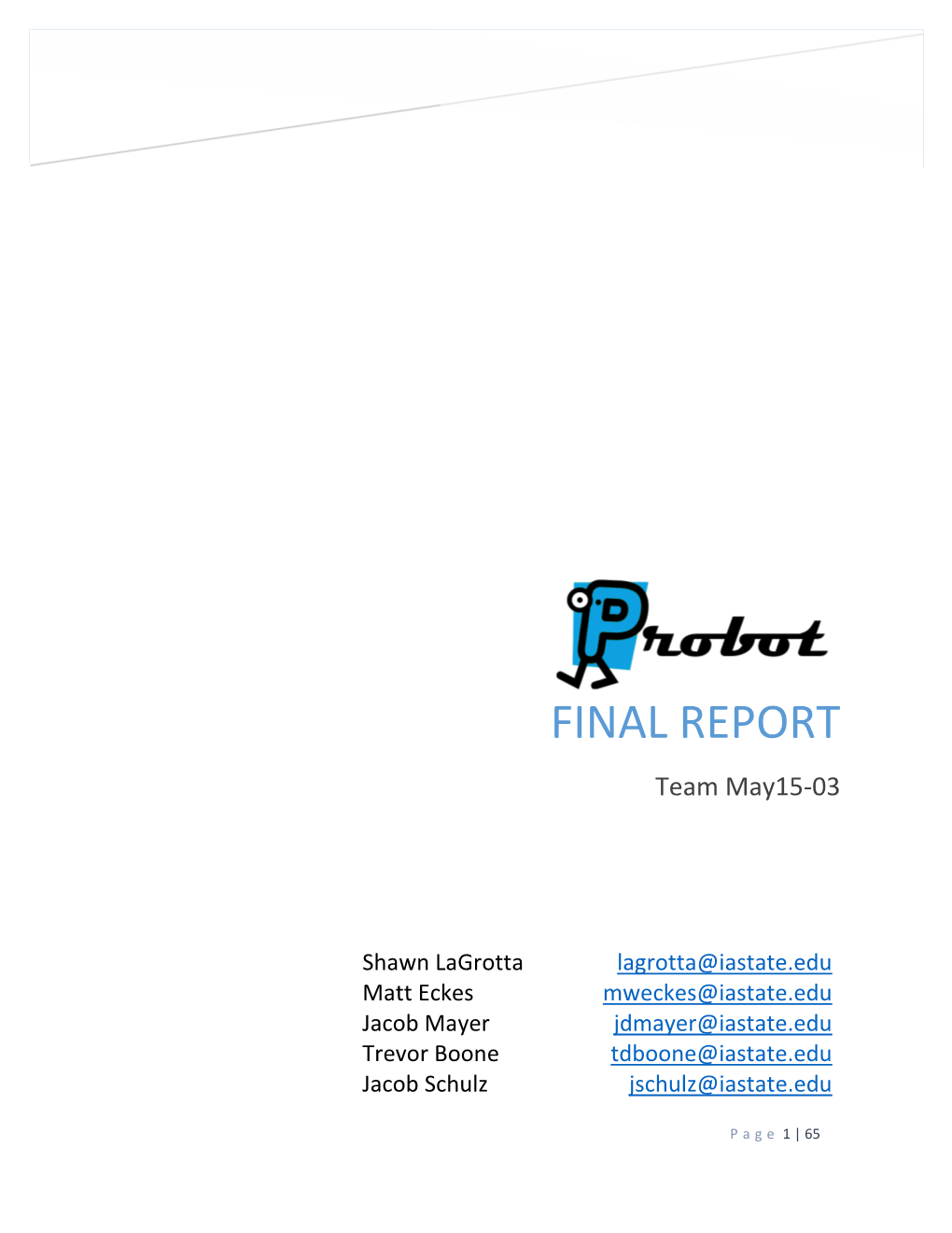 Final Report SE/CPRE/EE 492 May15-03