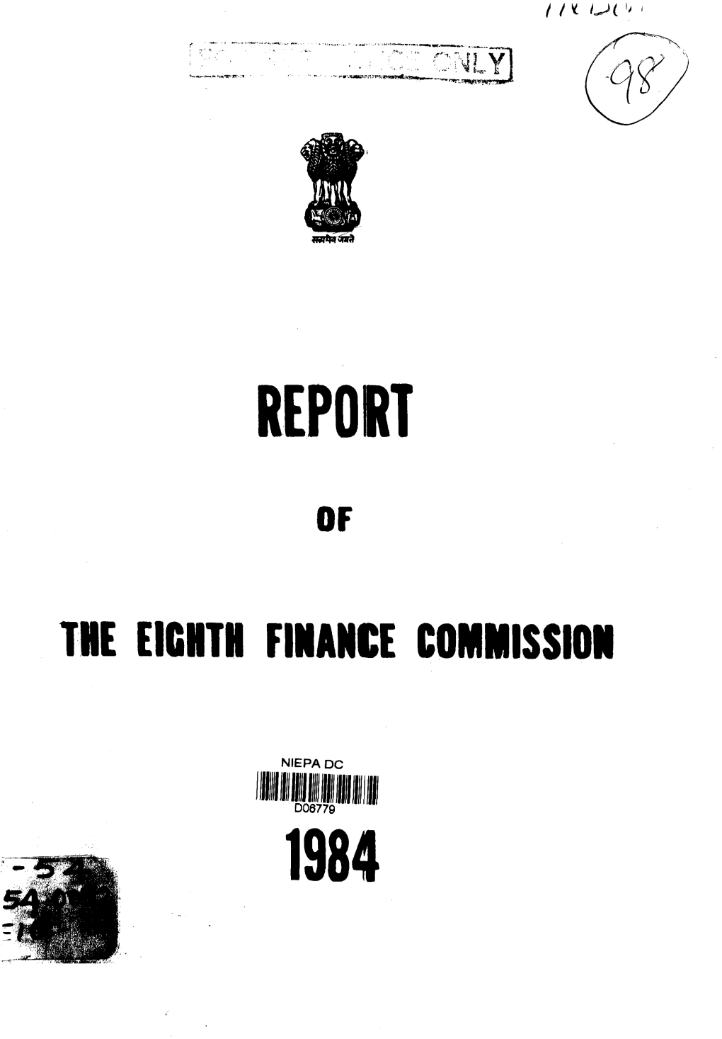Report of the Eighth Finance Commission
