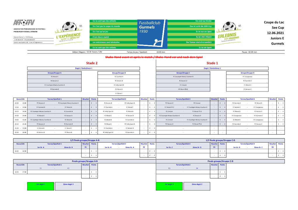 See Cup 12.06.2021 Juniors E Gurmels Coupe Du Lac Stade 2