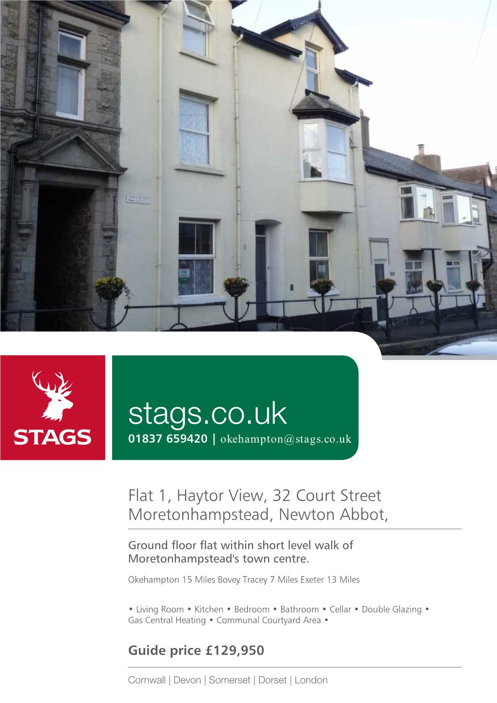 Flat 1, Haytor View, 32 Court Street Moretonhampstead, Newton Abbot