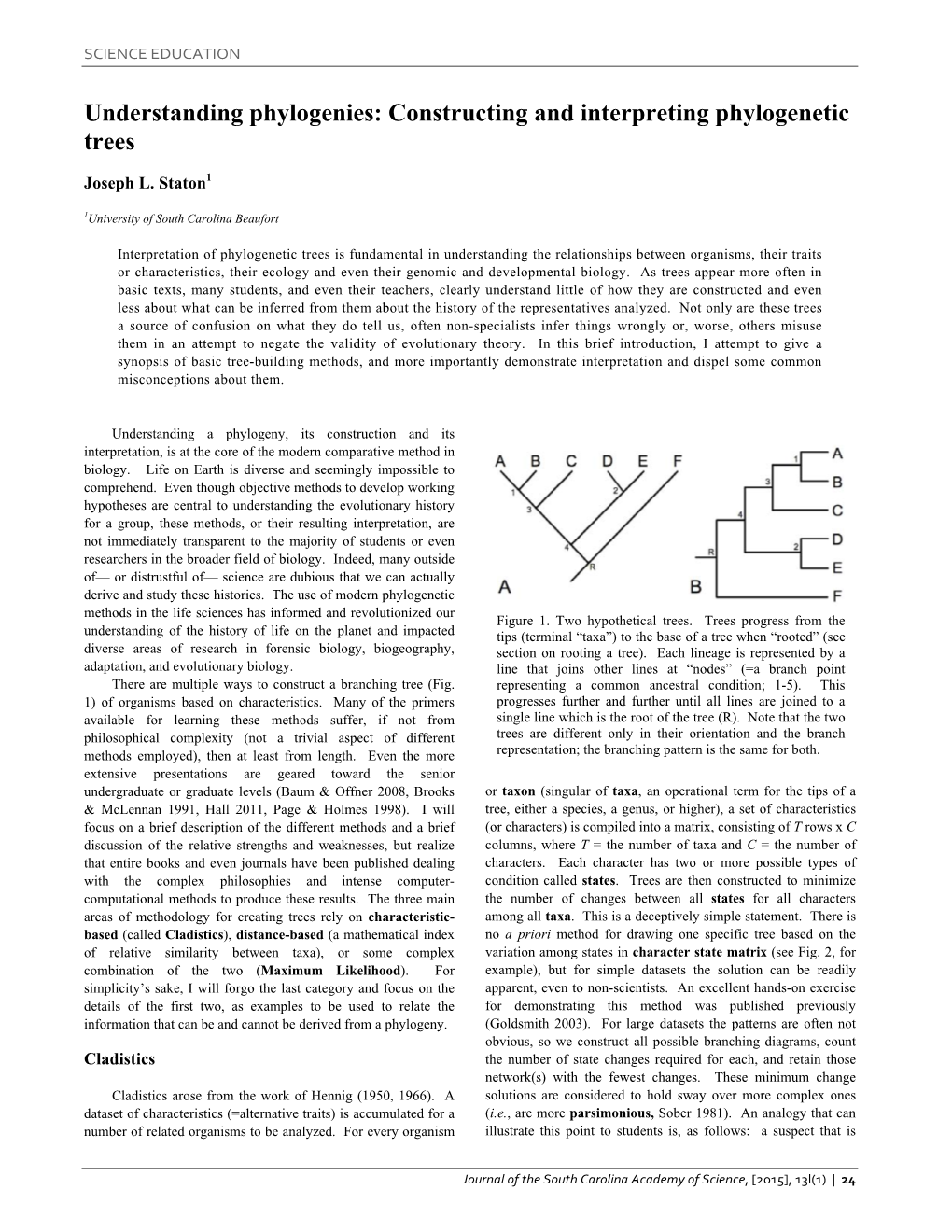 Constructing and Interpreting Phylogenetic Trees