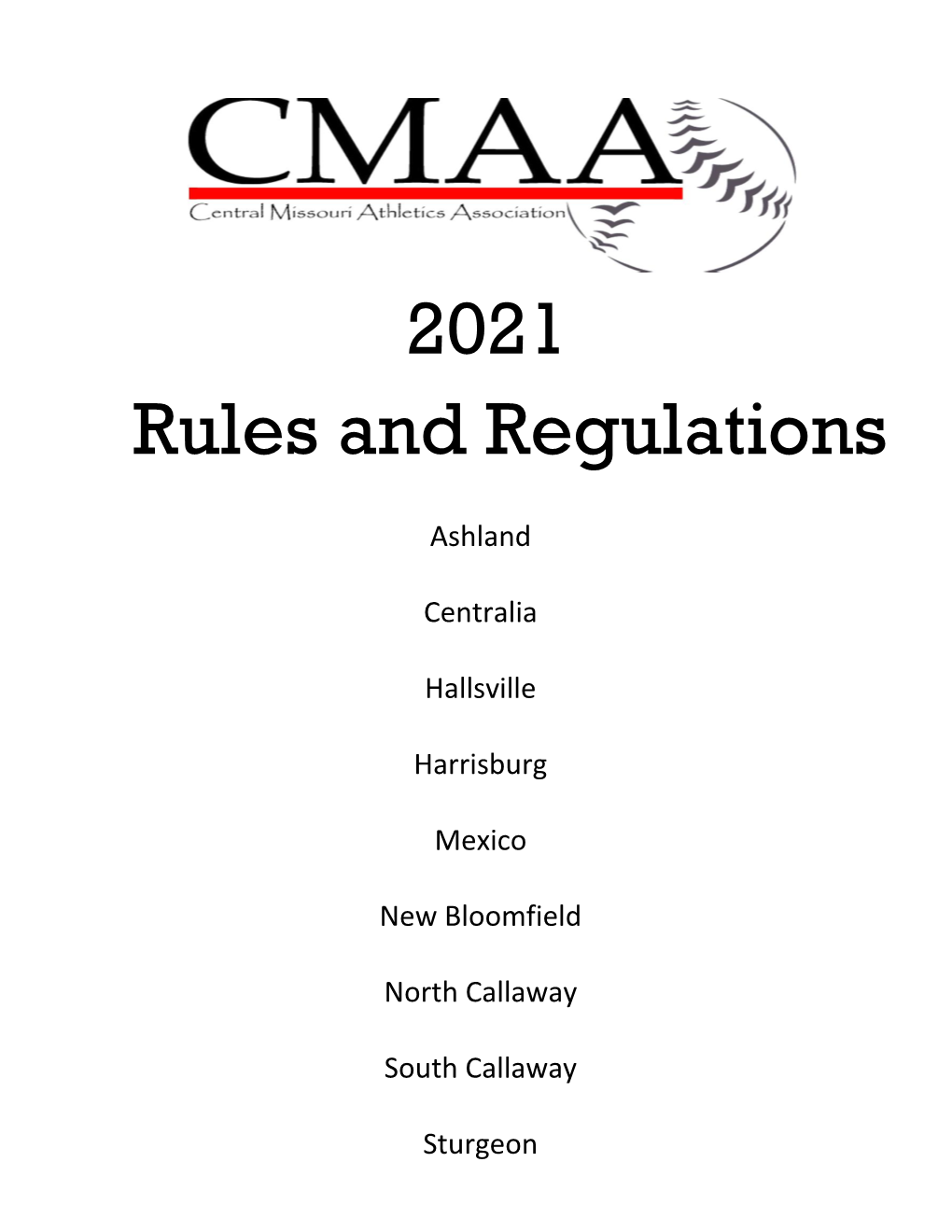 2021 Rules and Regulations