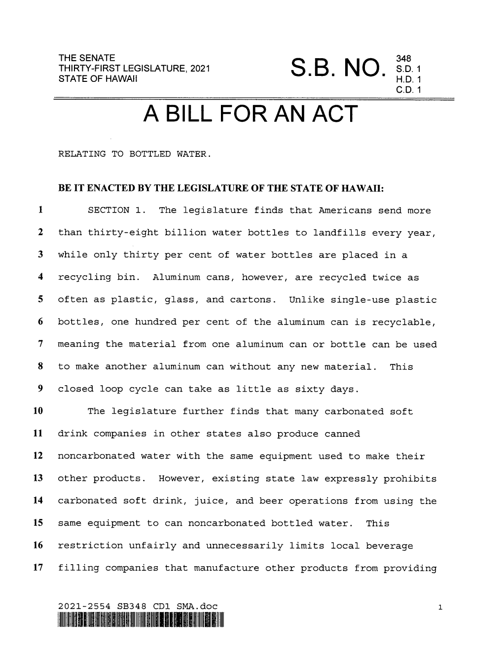 A Bill for an Act
