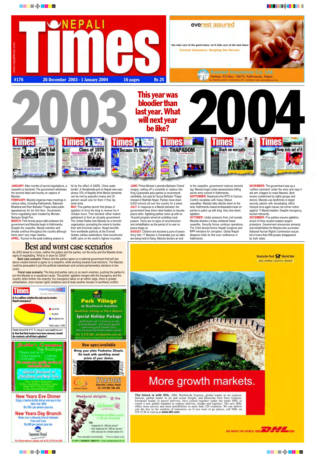 176 26 December 2003 - 1 January 2004 16 Pages Rs 25