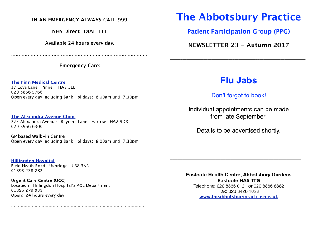 Newsletter Autumn