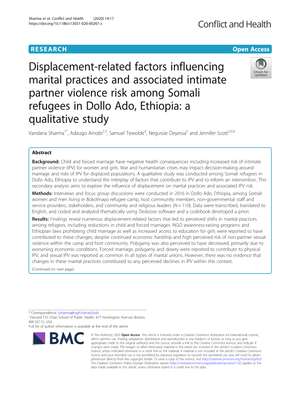 Displacement-Related Factors Influencing Marital Practices And