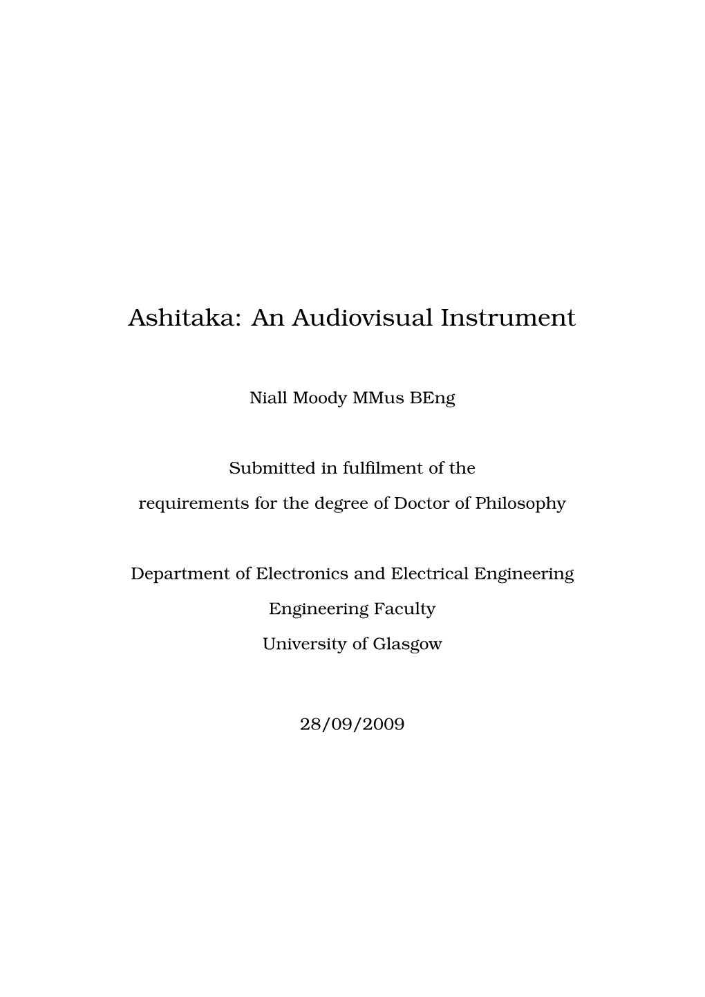 Ashitaka: an Audiovisual Instrument
