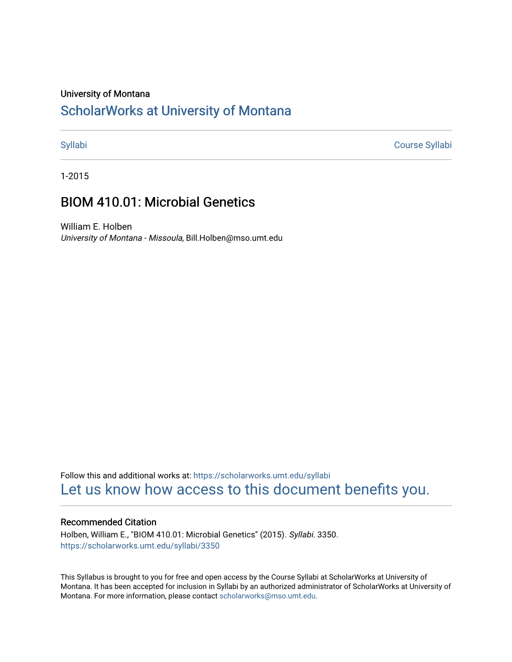 Microbial Genetics