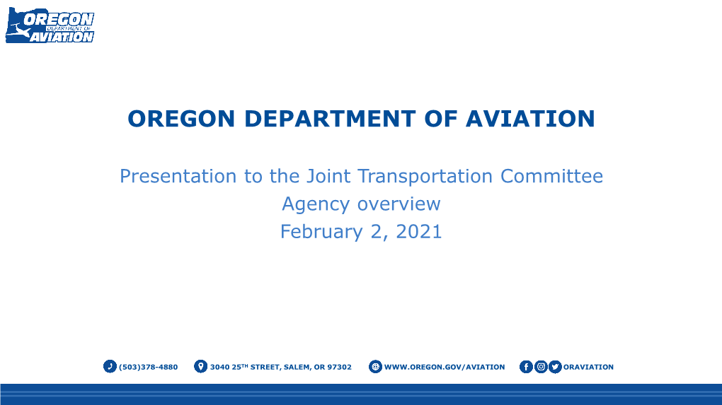 Oregon Department of Aviation