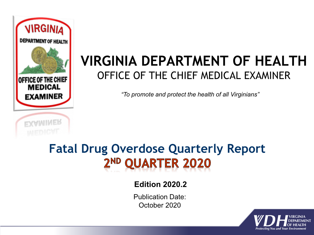 A Report from the Virginia Department of Health