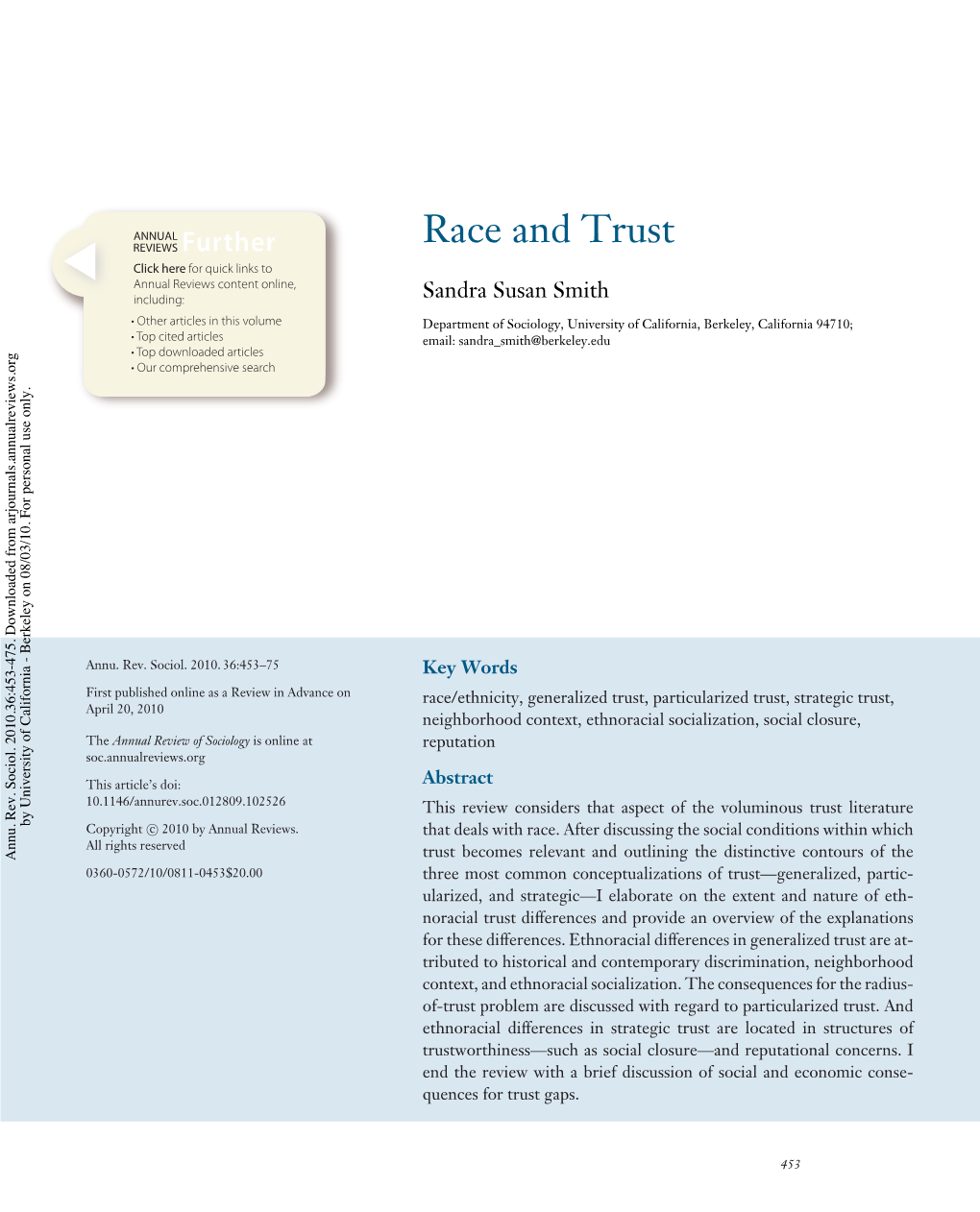 Race and Trust