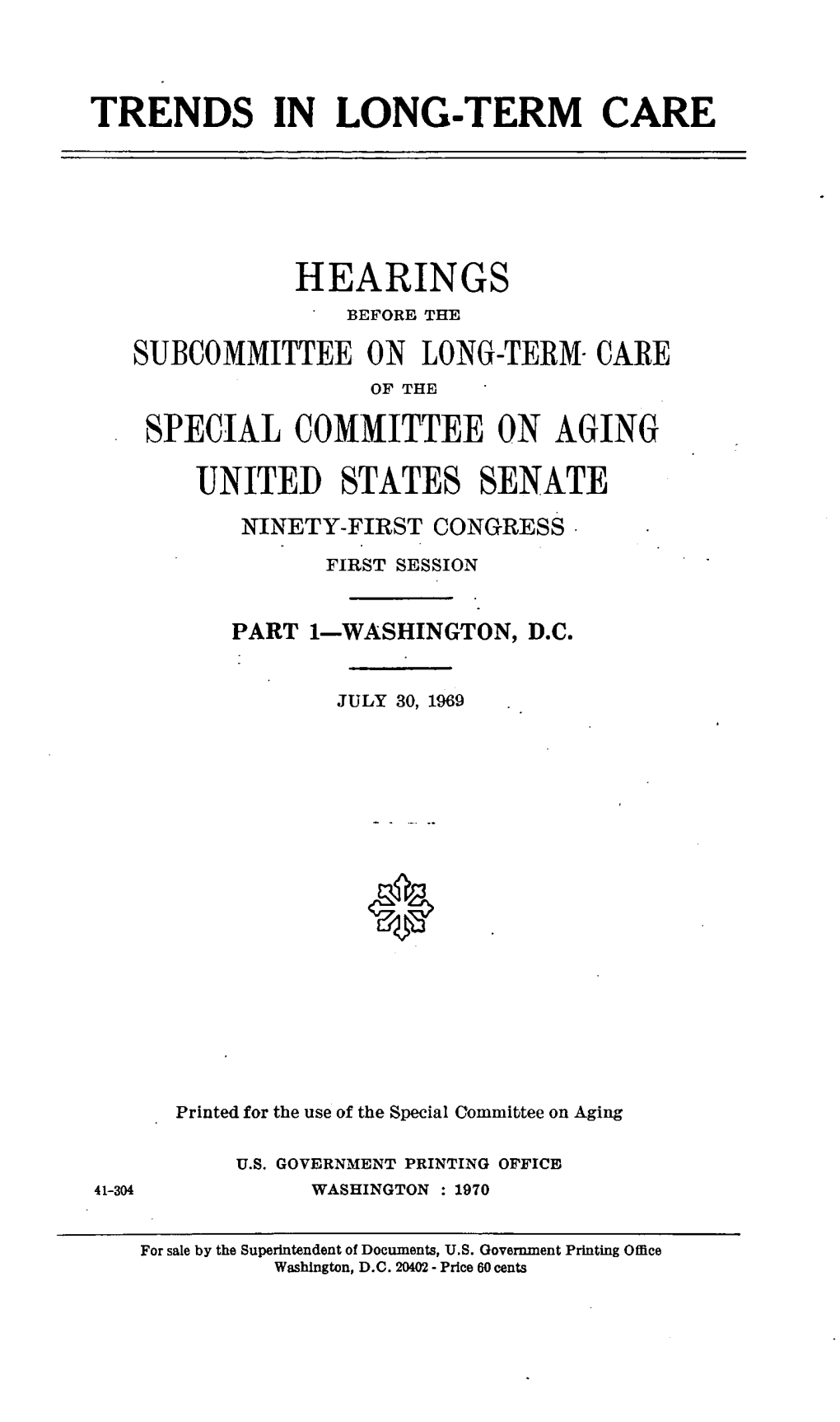 Trends in Long-Term Care Hearings