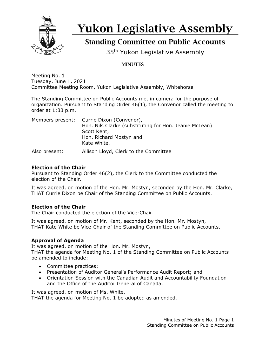 PAC Meeting Minutes 1