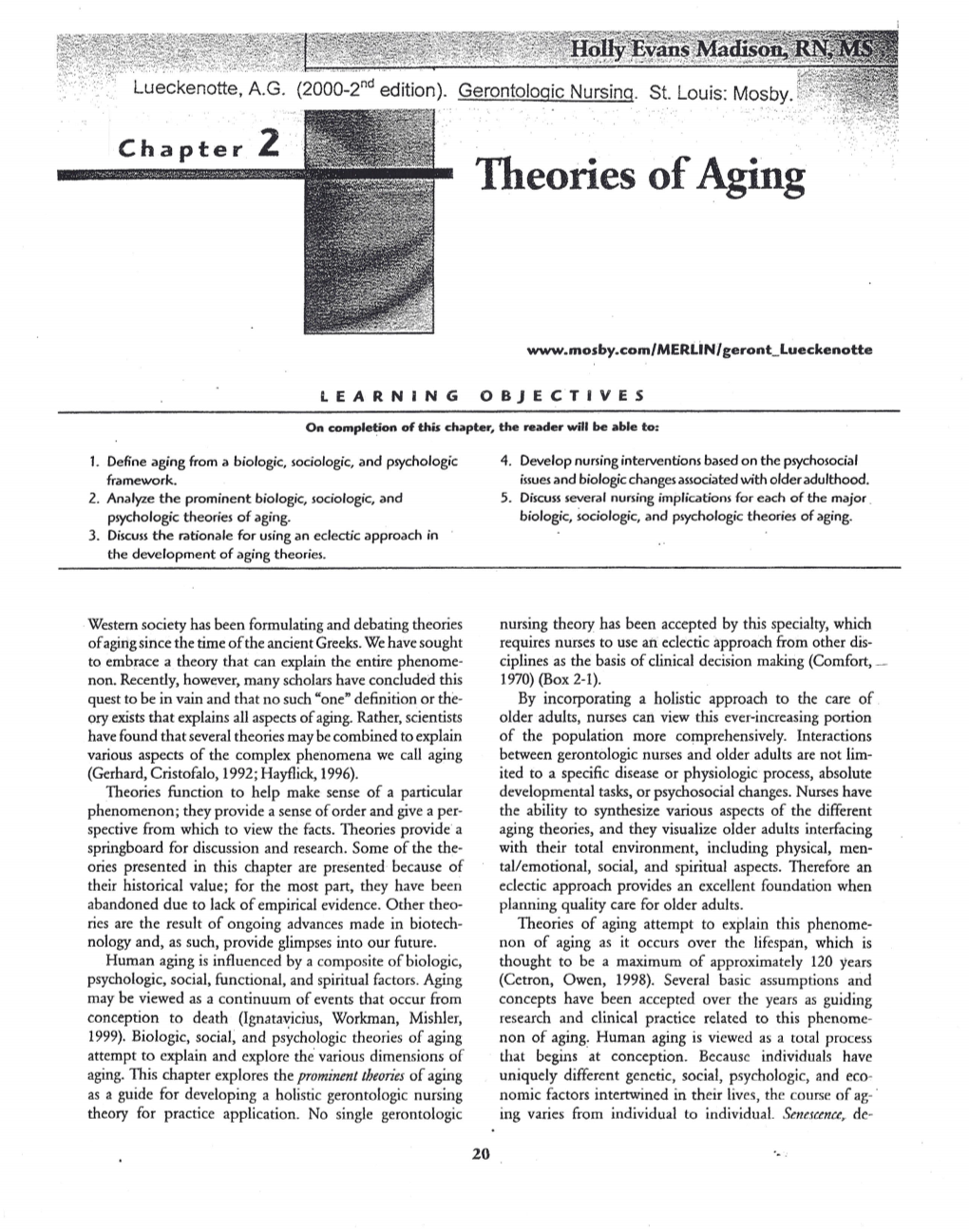 SAGE Theories of Aging Geron Nurs.Pdf
