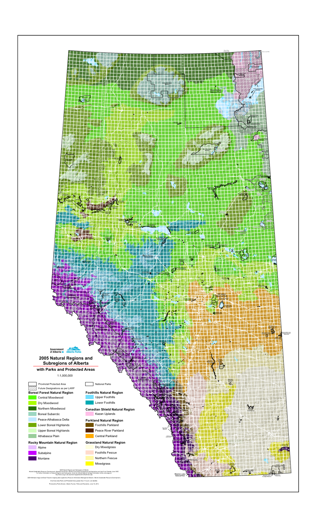 2005 Natural Regions and Subregions of Alberta