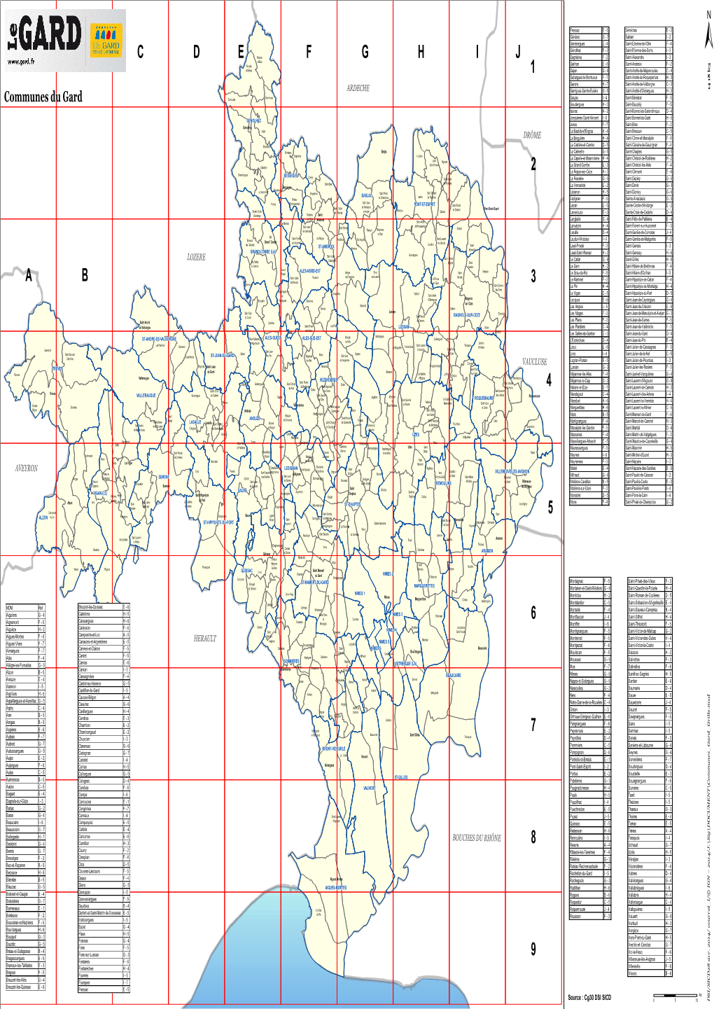 Les Communes Du Gard