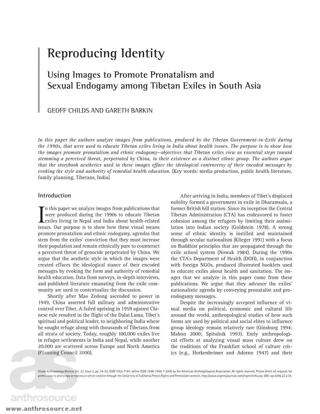 Reproducing Identity