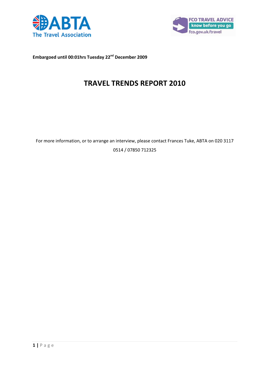 ABTA Travel Trends Report