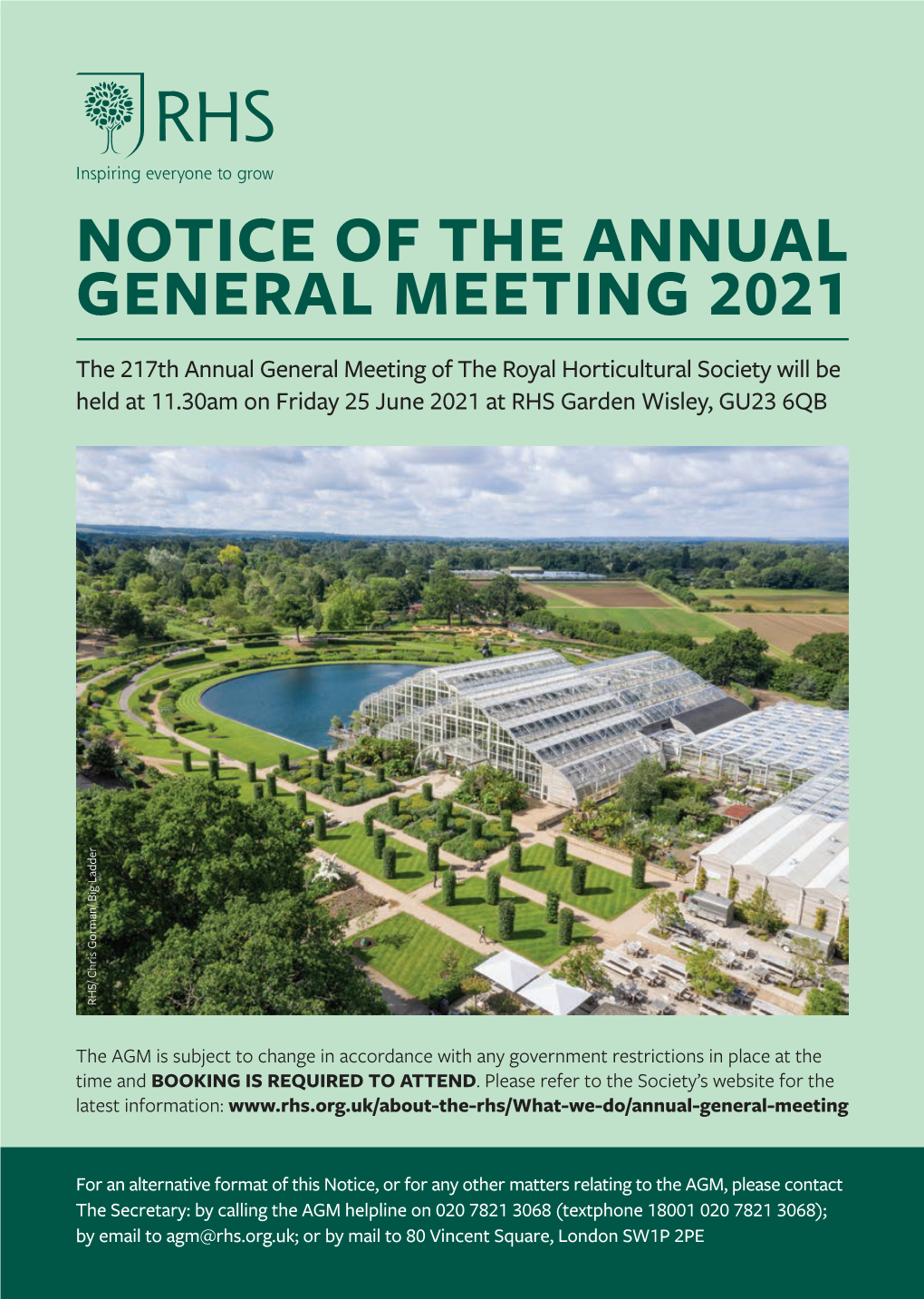 Notice of the Annual General Meeting (AGM) 2021