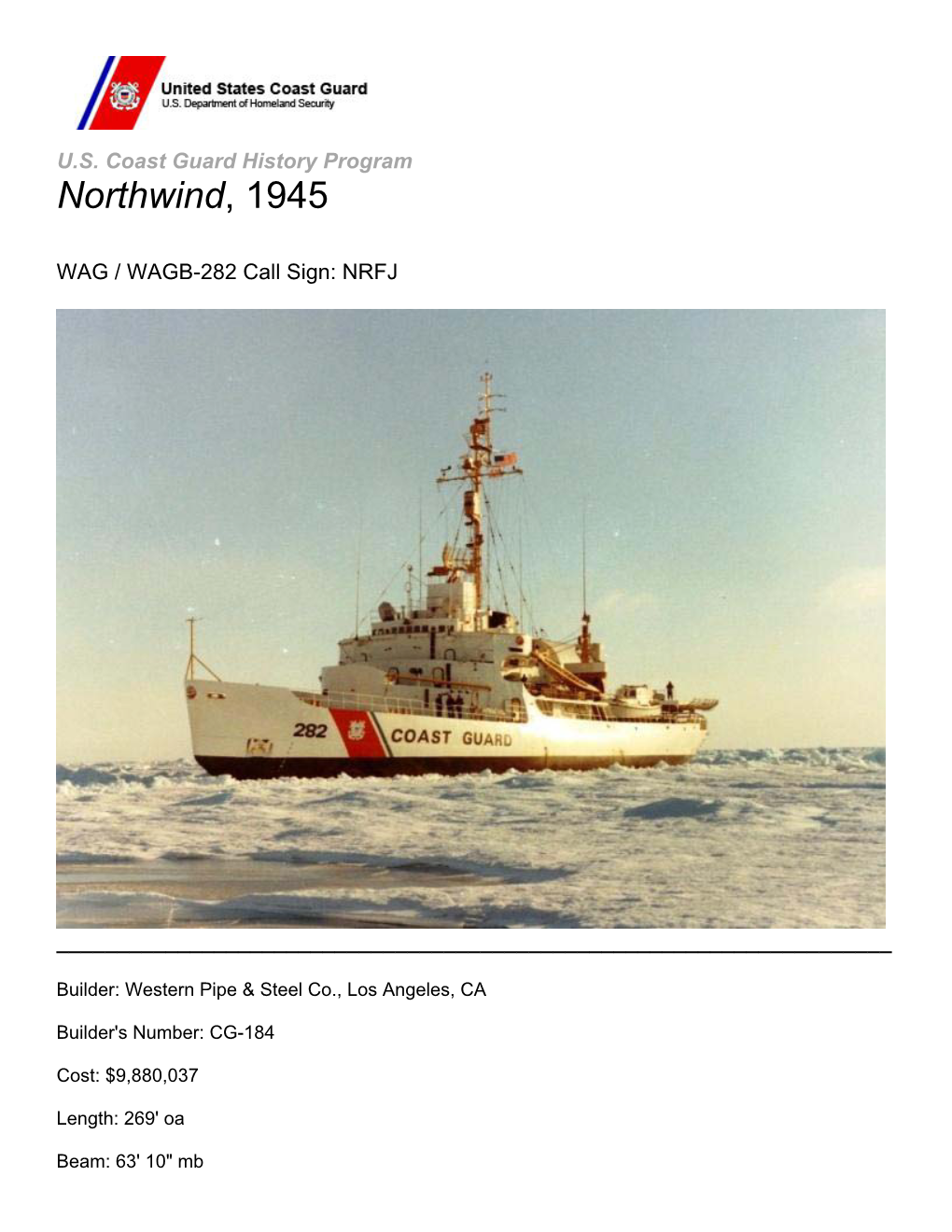 Northwind, 1945