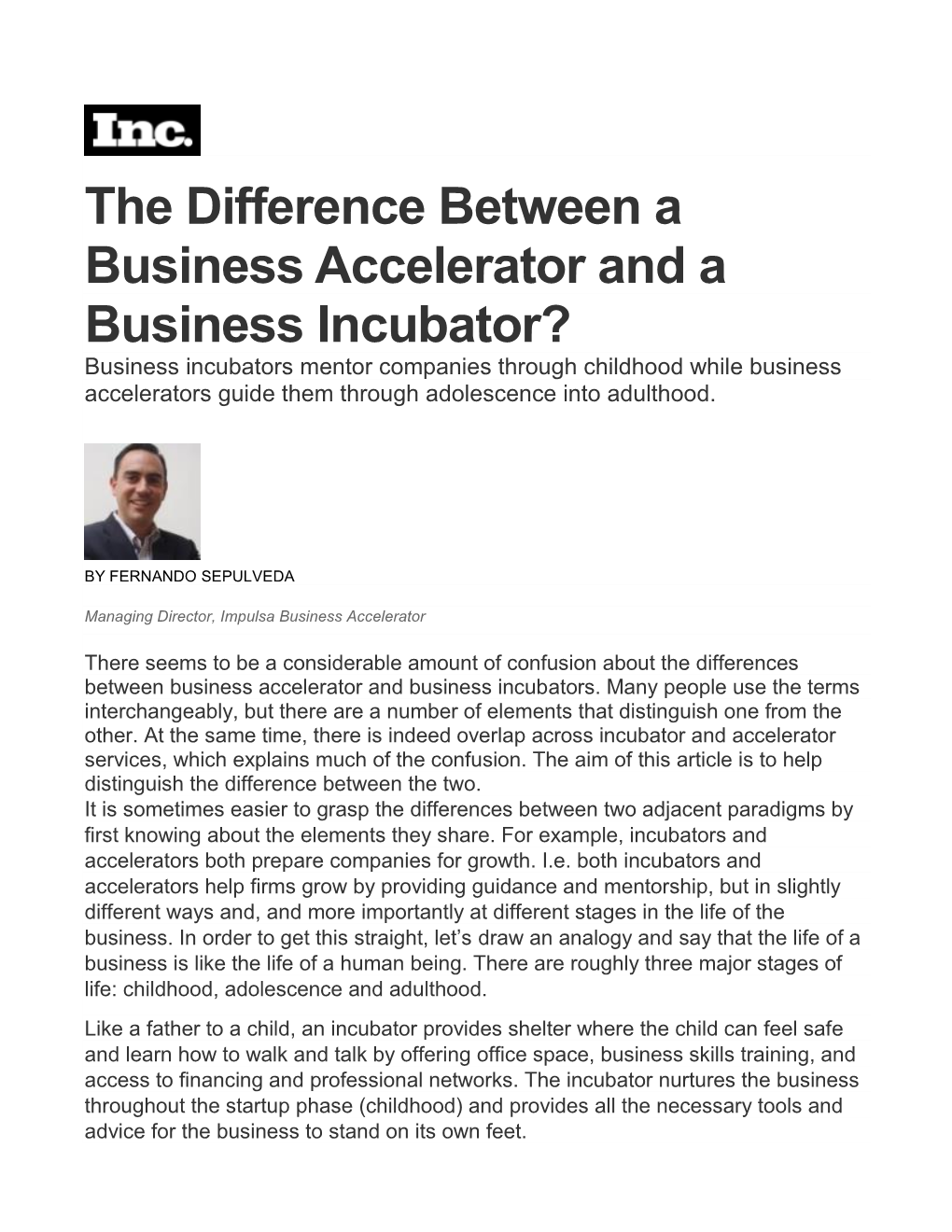 The Difference Between a Business Accelerator and a Business