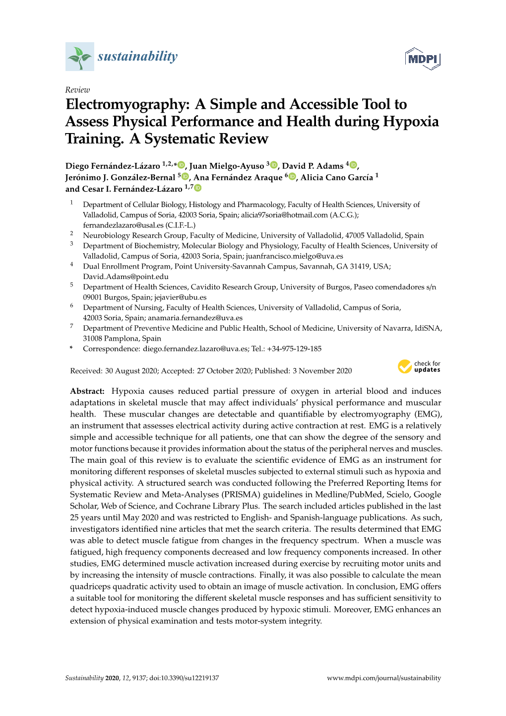 Electromyography: a Simple and Accessible Tool to Assess Physical Performance and Health During Hypoxia Training