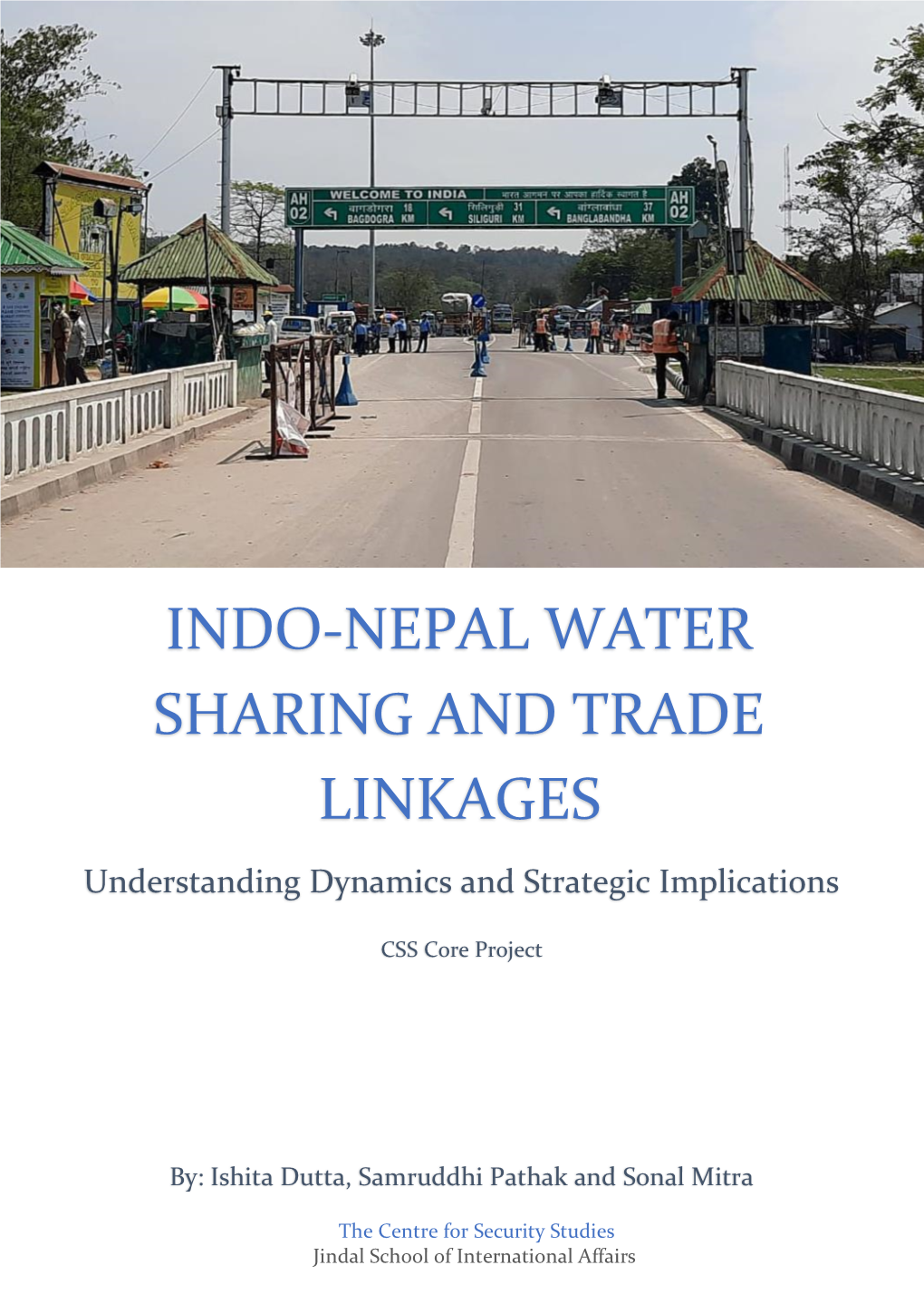 Indo-Nepal Water Sharing and Trade Linkages